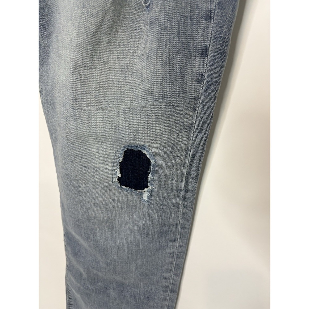 True Religion Ricky Relaxed Straight Mens 46x34 Light Vintage Wash Double Flap - Picture 7 of 14